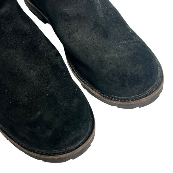 LL Bean Black East Point Waterproof Suede Chelsea Ankle Boots Size 9 - Picture 6 of 10